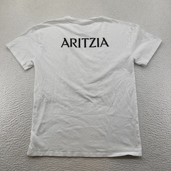 Aritzia | Women's Short Sleeve White Graphic Tee Band Instruments Size Small - Picture 10 of 11